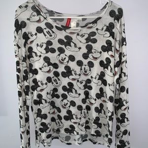 Disney long sleeve with Mickey and Minnie Mouse
